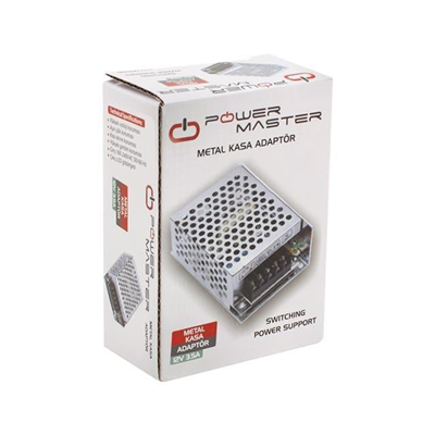 Powermaster PM-14065 12 Volt - 3.5 Amper - 42 Watt Metal Kasa Adaptör