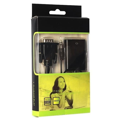 Powermaster PM-18637 VGA To HDMI Dönüştürücü Kablo
