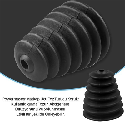 Powermaster PM-20809 Matkap Ucu Toz Tutucu Körük Siyah