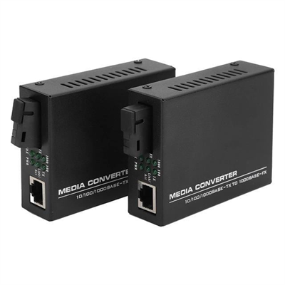 Powermaster PM-22107 1000 Mbps 3 Km Single Mode Fiber Optik Ethernet Medya Dönüştürücü