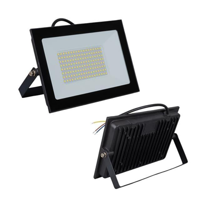Powermaster PM-22572 100 Watt - 220 Volt 6500K IP66 150* Işık Açısı Siyah Slim Kasa Beyaz Led Projektör