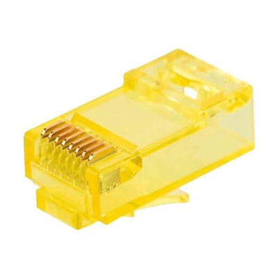 Powermaster PM-22700 RJ45 RJ45 CAT6 8P/8C Sarı Soket (100lü Paket)