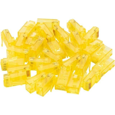 Powermaster PM-22700 RJ45 RJ45 CAT6 8P/8C Sarı Soket (100lü Paket)