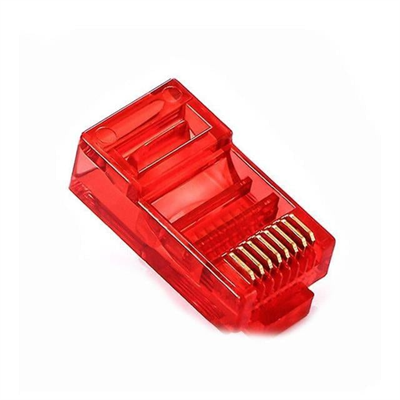 Powermaster PM-22701 RJ45 RJ45 CAT6 8P/8C Kırmızı Soket (100lü Paket)
