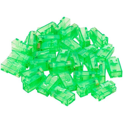 Powermaster PM-22703 RJ45 CAT6 8P/8C Yeşil Soket (100lü Paket)