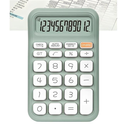Powermaster PM-25410 Yeşil 12 Haneli Hesap Makinesi