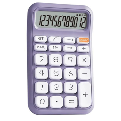 Powermaster PM-25411 Mor 12 Haneli Hesap Makinesi