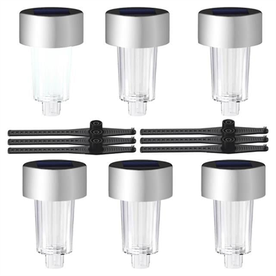 Powermaster PM-26960 Metal Gövdeli Dc 5V Beyaz Solar Balkon-Havuz-Bahçe Lambası (6lı Paket)