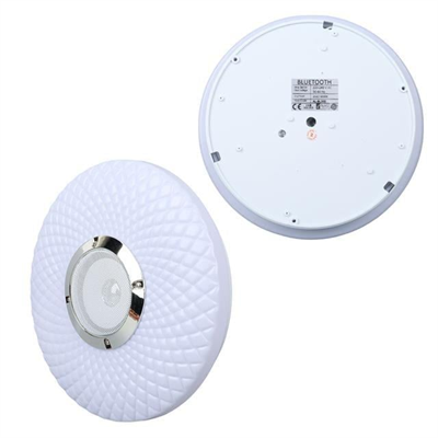Powermaster PM-27329 Beyaz 30*6 Cm 24 Watt Bluetooth Hoparlörlü Tavan Aydınlatma (AL-BL302) Tornavida Hediyeli
