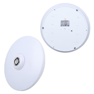 Powermaster PM-27331 Beyaz 34*9 Cm 24 Watt Bluetooth Hoparlörlü Tavan Aydınlatma (AL-BL301) Tornavida Hediyeli