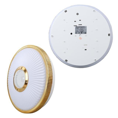 Powermaster PM-27332 Beyaz 34*8.5 Cm 24 Watt Bluetooth Hoparlörlü Tavan Aydınlatma (AL-BL300) Tornavida Hediyeli