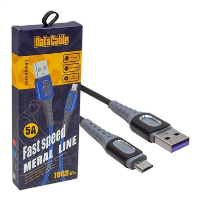 Powermaster PM-3780 Örgülü 5 Amper Micro Usb Hızlı Şarj Data Kablosu