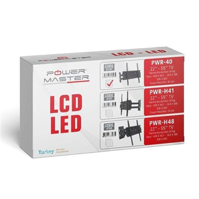 Powermaster PM-40 Kilitli 22-55 LCD-LED-Plazma TV Duvar Askı Aparatı