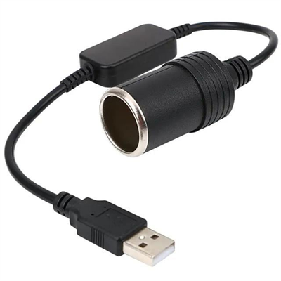Powermaster PM-5726 USB 2.0 Siyah 5 Volt 2 Amper To 12 Volt 800mAh Araç Çakmaklığına Çevirici