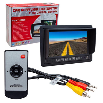 Powermaster PM-5879 7\\ 12V-24V 3 Kanal AV Girişli Monitör