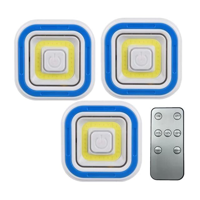 Powermaster PM-6936 Cob Ledli Pilli Uzaktan Kumandalı Üçlü Lamba