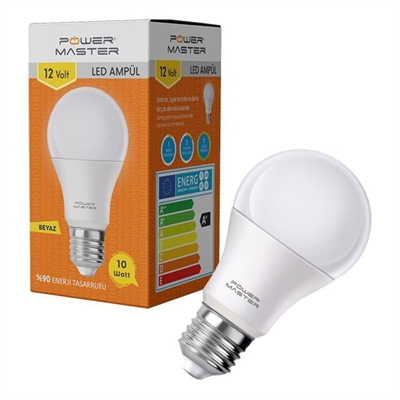 Powermaster PMLED-12 10 Watt 12 Volt 6500K Led Ampul