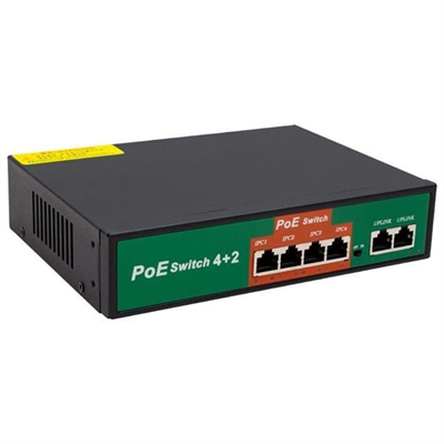 Powermaster POE4+2 72W 10/100 MBPS Poe Ethernet Switch