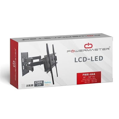 Powermaster PWR-H44 39-55 Çift Kollu Kilitli Hareketli Duvar Askı Aparatı