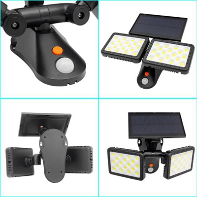 Powermaster Sensörlü 36 Cob Ledli Solar Aydınlatmalı Duvar Lambası W770B