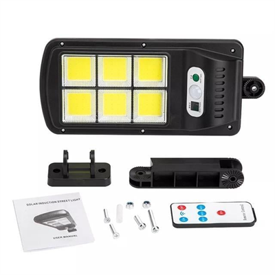 Powermaster W756-6 Hareket Sensörlü 3 Modlu Uzaktan Kumandalı 6 Cob Ledli Solar Lamba
