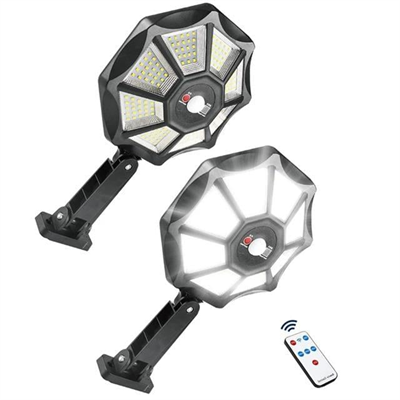 Powermaster ZB-168A Kumandalı Sensörlü Beyaz Solar Aydınlatma