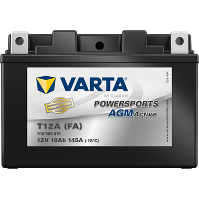 Powersports AGM Active 12V 10Ah 145 A – T12A (FA) | Motosiklet & ATV Aküsü
