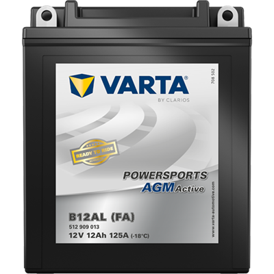 Powersports AGM Active 12V 12Ah 125 A – B12AL (FA) | Motosiklet & ATV Aküsü
