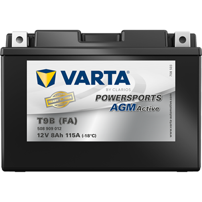 Powersports AGM Active 12V 8Ah 115 A – T9B (FA) | Motosiklet & ATV Aküsü