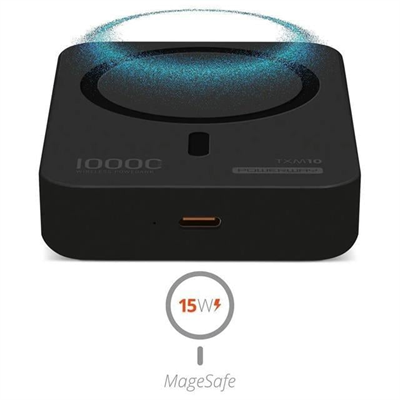 Powerway 10.000mAh PD15W Magsafe Kablosuz Wireless Taşınabilir Şarj Cihazı Siyah Powerbank TXM10