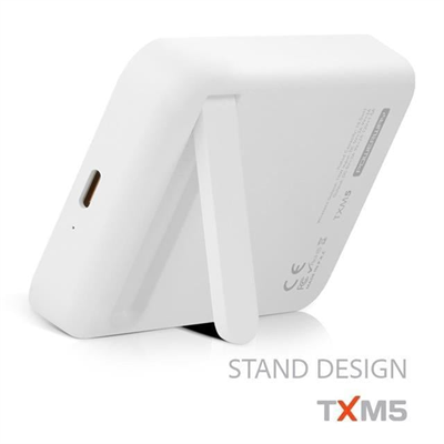 Powerway 5.000mAh PD15W Magsafe Kablosuz Wireless Taşınabilir Şarj Cihazı Beyaz Powerbank TXM5
