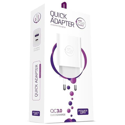 Powerway HW25 Usb 3.0 / Type-C 25W 3.0 A Hızlı Şarj Aleti Başlığı PD25W