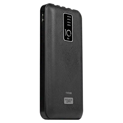 Powerway TX108 Dijital Göstergeli 4 Çıkışlı 10000 Mah Powerbank Siyah