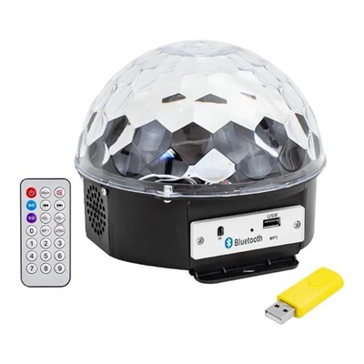 Premio PR-2839 Usb-Mp3-Blueooth Destekli Kumandalı Hoparlörlü Yarım Dünya Sihirli Led Disko Topu