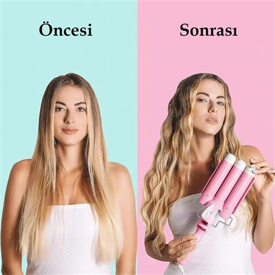 Premio T-0042 Triple Su Dalgası Profesyonel Saç Şekillendirici Maşası