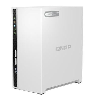 QNAP TS-233 2GB 2 Disk Yuvalı NAS | 2x20TB Destek, Gigabit Ethernet, USB 3.0 & 2.0