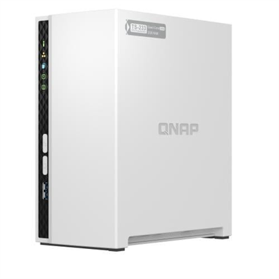 QNAP TS-233 2GB 2 Disk Yuvalı NAS | 2x20TB Destek, Gigabit Ethernet, USB 3.0 & 2.0