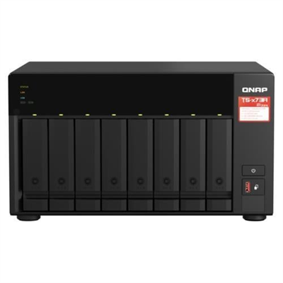 QNAP TS-873A-8G 8 Disk Yuvalı NAS | AMD Ryzen V1500B, 8GB DDR4, PCIe ve 2.5GbE