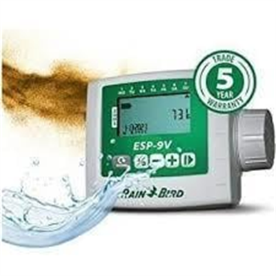 Rain Bird ESP‑9V Pilli Kontrol Ünitesi ve Solenoid Vana Seti – 4 İstasyon / 4 Vana