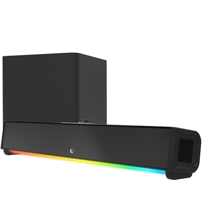 Rampage RM-1 Soundwave Plus Siyah 2x15 Watt+34 Watt BT+USB+AUX+TF Kartlı Gaming Soundbar