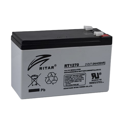 Ritar Rt1270 -12v 7ah Tam Bakımsız Kuru Akü, Ups Aküsü
