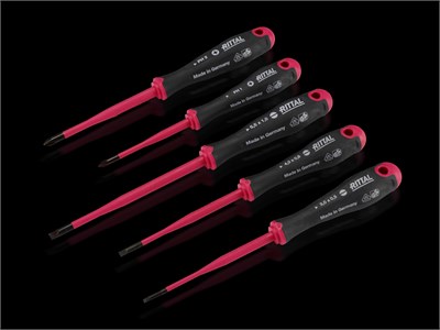Rittal AS 4052210 Yalıtımlı Tornavida Seti 5 Parça 1000 V