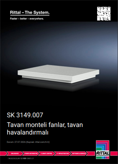 Rittal SK 3149007 TopTherm Tavan Tipi Fan ve Havalandırma Ünitesi