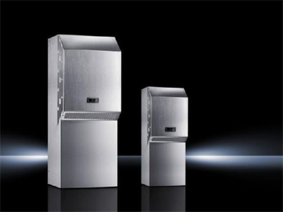 Rittal SK 3305.514 Blue e Yan Panel/Kapı Monteli Klima – NEMA 4X, 1,5 kW, 115 V, Paslanmaz Çelik