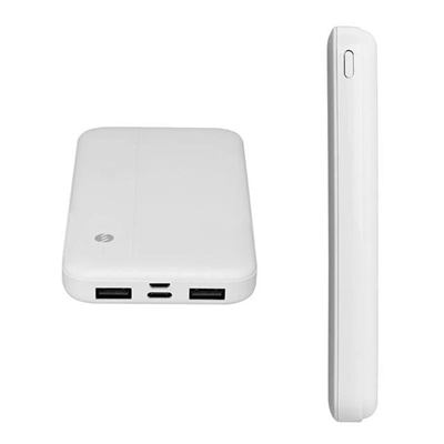 S-Link LP-G10N Beyaz Micro + Type C Girişli 10000 Mah Taşınabilir Şarj Cihazı Powerbank