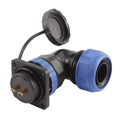 SD28 Su Geçirmez 2 Pin 28 Mm Dörtgen Konnektör 90° Dirsek