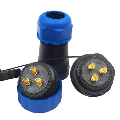 SD28 Su Geçirmez 3 Pin  Erkek-Dişi Yuvarlak 28 Mm Konnektör