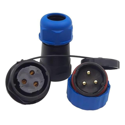 SD28 Su Geçirmez 3 Pin  Erkek-Dişi Yuvarlak 28 Mm Konnektör