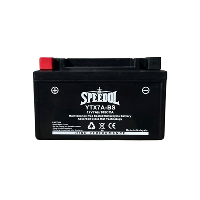 SPEEDOL SP-YTX7A-BS MOTOSIKLET AKUSU (AGM TEKNOLOJISI) 12V7AH/105CCA