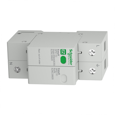 Schneider Electric EZ9L33620 Easy9 Kartuşlu Tip AG Parafudr 1P+N Tip 2 (C Sınıfı) 20 kA